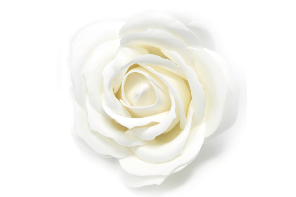 Flor Artesanal de Sabão - Branca